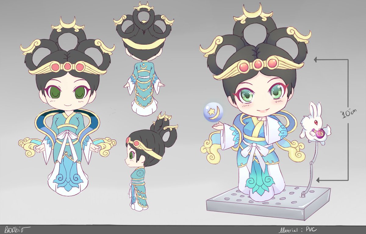 JadeRapbit's tweet photo. Finally submitted my Nendoroid Chang'e figure for @SMITEGame's Fan forge contest please vote for me 
#Smite #merchandise https://t.co/29iTvgIPF9