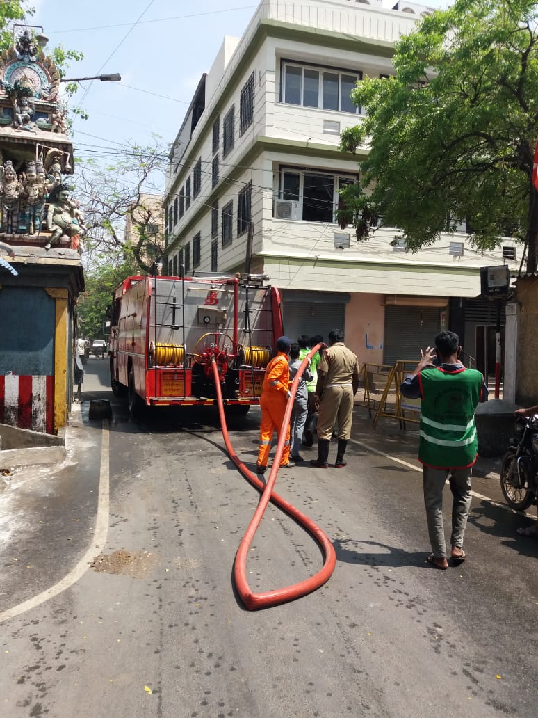 4) Mass disinfection All the houses, public places in the containment zone are being disinfected through various measures.