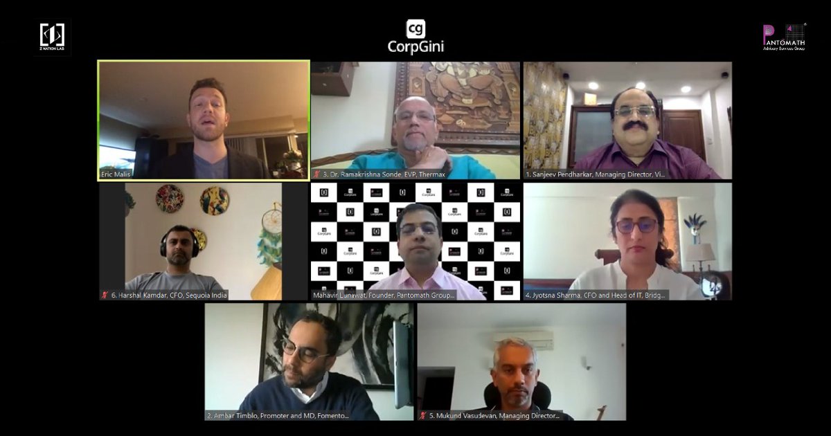 A heartfelt thank you to all our panelists sharing their expertise and insight on “Post-Crisis Scenarios and Planning For The Same”

#CorporatePunch #CorpGini

<a href="/Harshal_Kamdar/">Harshal Kamdar</a>
<a href="/VasudevanMukund/">Mukund Vasudevan</a> 
<a href="/SondeDr/">Dr Ramakrishna Sonde</a> 
Sanjeev Pendharkar
Ambar Timblo
Jyotsna Sharma
<a href="/mahavirlunawat/">Mahavir Lunawat</a>