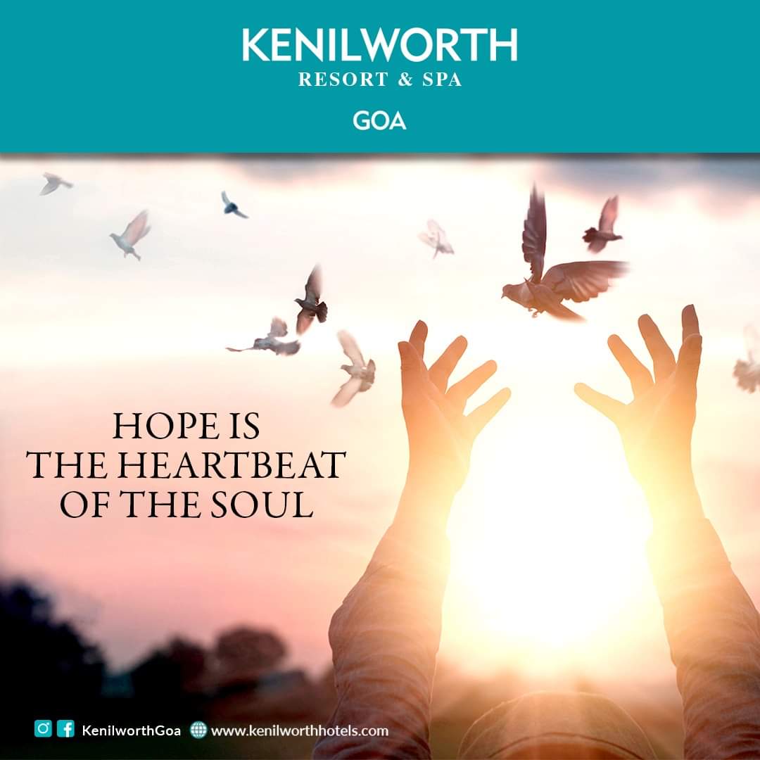 KenilworthGoa's tweet photo. Hope is the only thing stronger than fear and right now, the only way to survive the pandemic at large. Be hopeful that very soon the sun will rise in the horizon bringing about a better tomorrow.

#KenilworthGoa #StaySafe #StayHome https://t.co/b3czXUsmg1