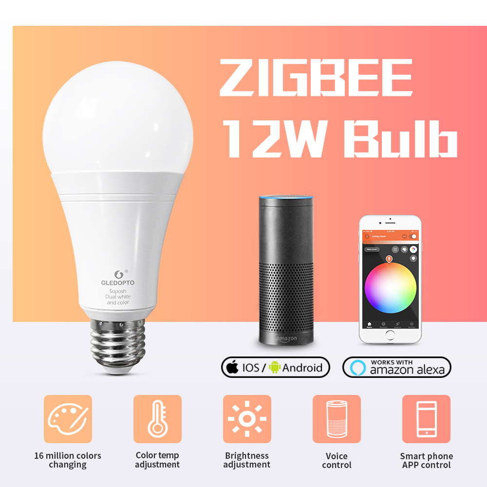 GledoptoLight's tweet photo. #Gledopto Smart Zigbee 12W RGB WWCW Light Bulb, 16 #Millioncolors changing, Smart phone app control, #Alexa voice control, Warm white & Cold white, Brightness #dimable. Work with #PhilipsHue, #AmazonEchoPlus, #SmartThings, etc.
#SmartLighting #LightingBulb
https://t.co/vqxfs3c1h3 https://t.co/Ng7lADSsVs