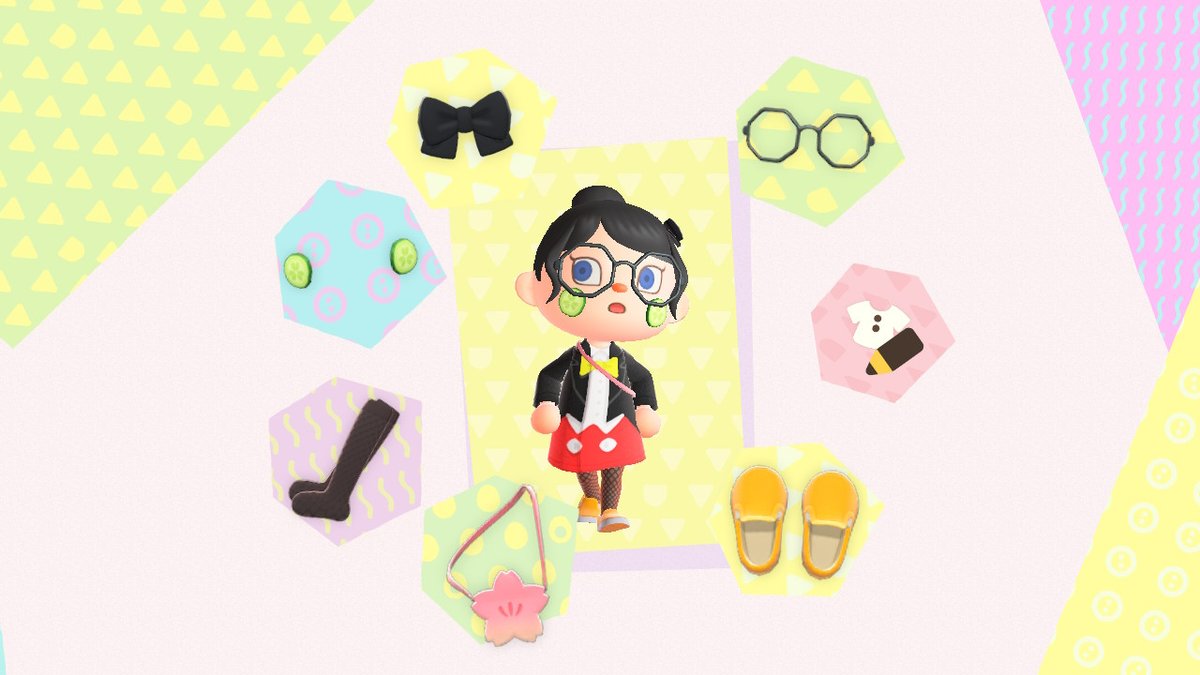 みーい בטוויטר なぜ最初にこれを作らなかったのか ミニーちゃんのお洋服は旧デザインが好き 真っ赤なパンツがあればもっとミッキー感でるはず キュウリパックは空から降ってきた あつまれどうぶつの森 あつ森 マイデザイン ディズニー