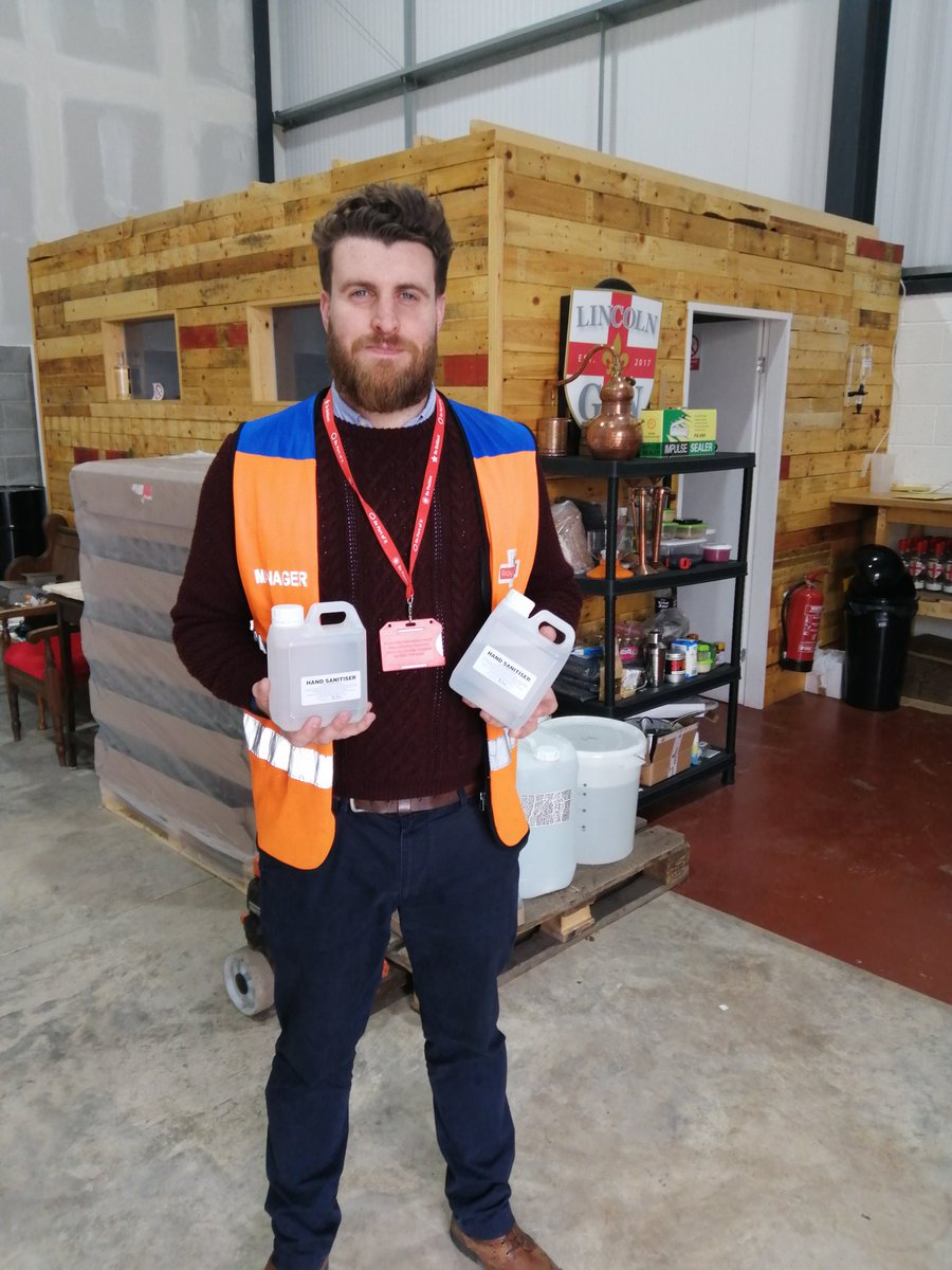 We've helped the <a href="/RoyalMail/">Royal Mail</a> in Lincoln stay safe with some of our hand sanitiser. 200 staff keeping lines of communication and supply open for you. #COVID19 #Thankyou