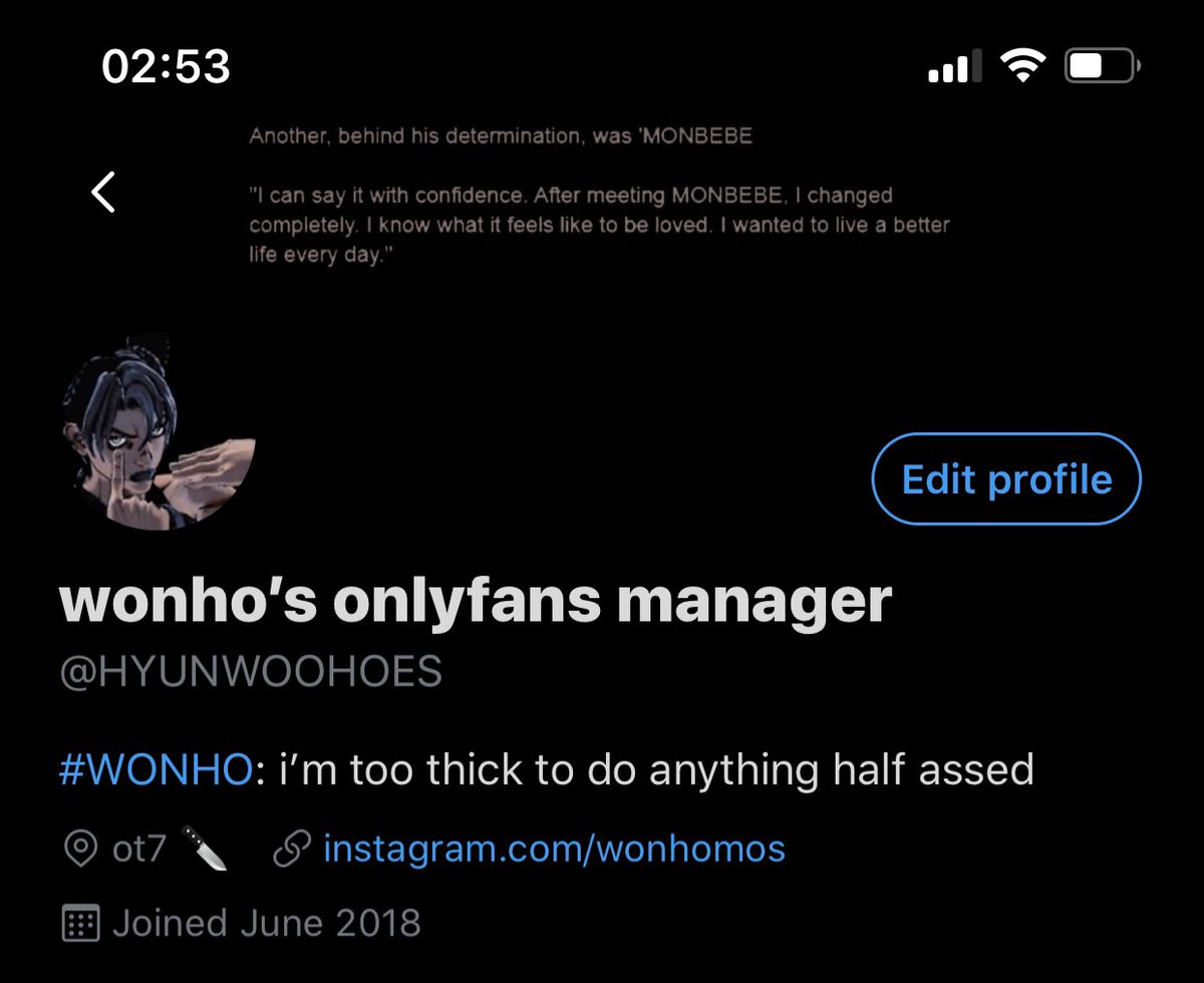 a thread of wonho struggle tweets