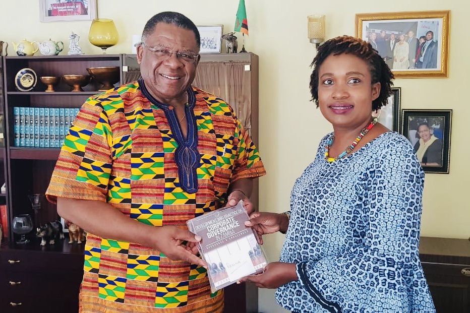 Champogd's tweet photo. Receiving my autographed book- The Development and Practice of Corporate Governance in Zambia - Successes &amp; Challenges from renowned Zambian Corporate Governance guru Patrick D Chisanga. https://t.co/WPpQzahqPO