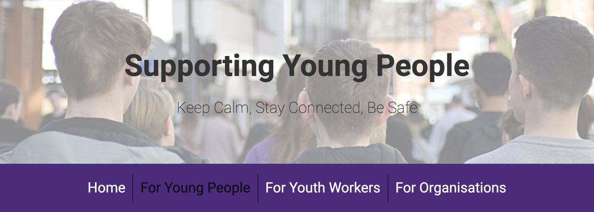 Working with Young People?

We're collecting resources and signposting for supporting young people through the COVID-19 pandemic

Find them all right here

We're constantly updating so check back periodically for the latest:

youthworksupport.co.uk/young-people/