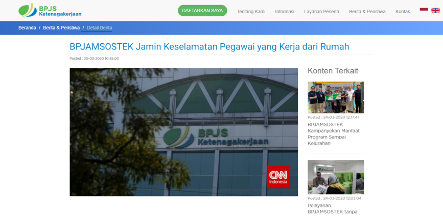 _novelia's tweet photo. Di kutip dari laman BPJAMSOSTEK- Demi menjamin kesehatan dan keselamatan pekerja BPJAMSOSTEK memberlakukan WFH (Work From Home). Jaminan kesehatan dan keselamatan pekerja yang bekerja dari rumah diberlakukan oleh BPJAMSOSTEK. https://t.co/zamhjurDpx