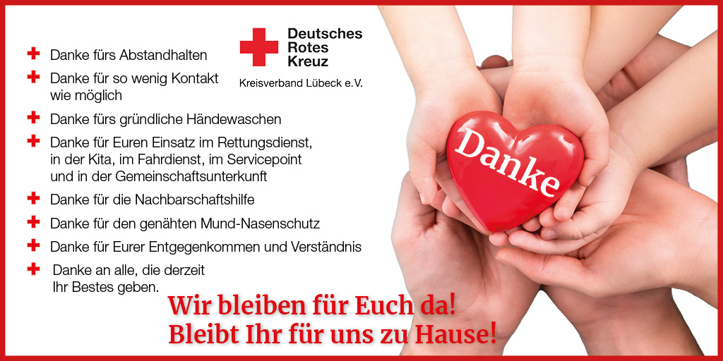 ... das muss auch mal gesagt werden: #DANKE
#drk #lübeck #roteskreuz #ehrenamt #füreinander #coronavirusdeutschland #Helferherzen