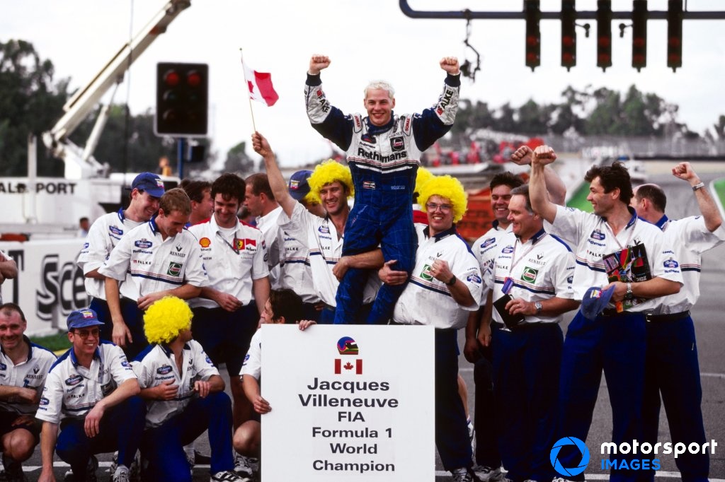 Happy 49th birthday to most recent world champion - Jacques Villeneuve! 