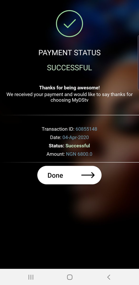Olusunmade's tweet photo. Good morning @DStvNg. I made payment via your app on the 4th of April. They payment was successful but I am yet to see the extension of the number of viewing days left, reflect on my status. I have called, but your phone line fails to connect.

Cc: @fccpcnigeria, @TundeIrukera https://t.co/trimK3mJ9C