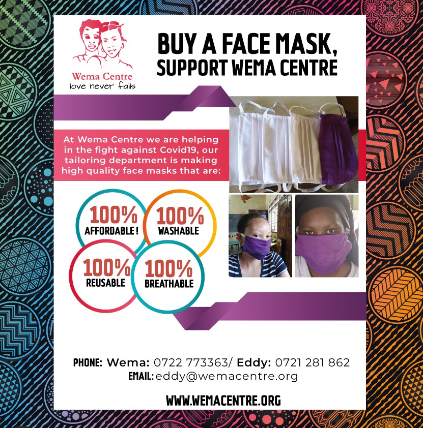 Buy a Face Mask @ 100 ksh a piece!