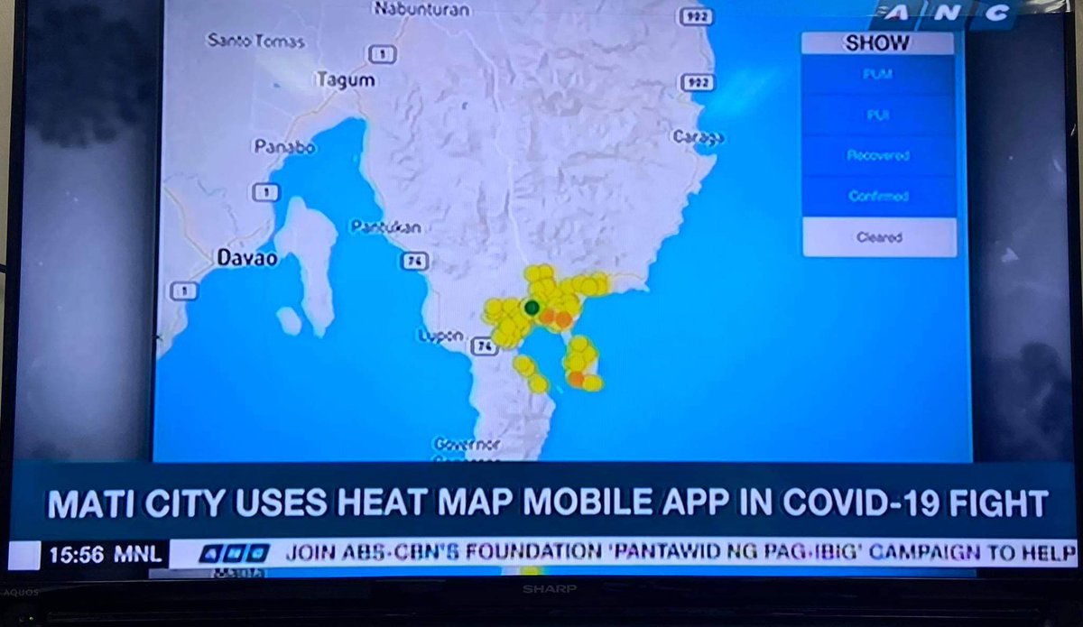 spermwhale0209's tweet photo. Mati City's HEAT MAP MOBILE APP.
Featured in @ANCALERTS #COVID19PH #MakeItMati https://t.co/MG9J5dI2m2