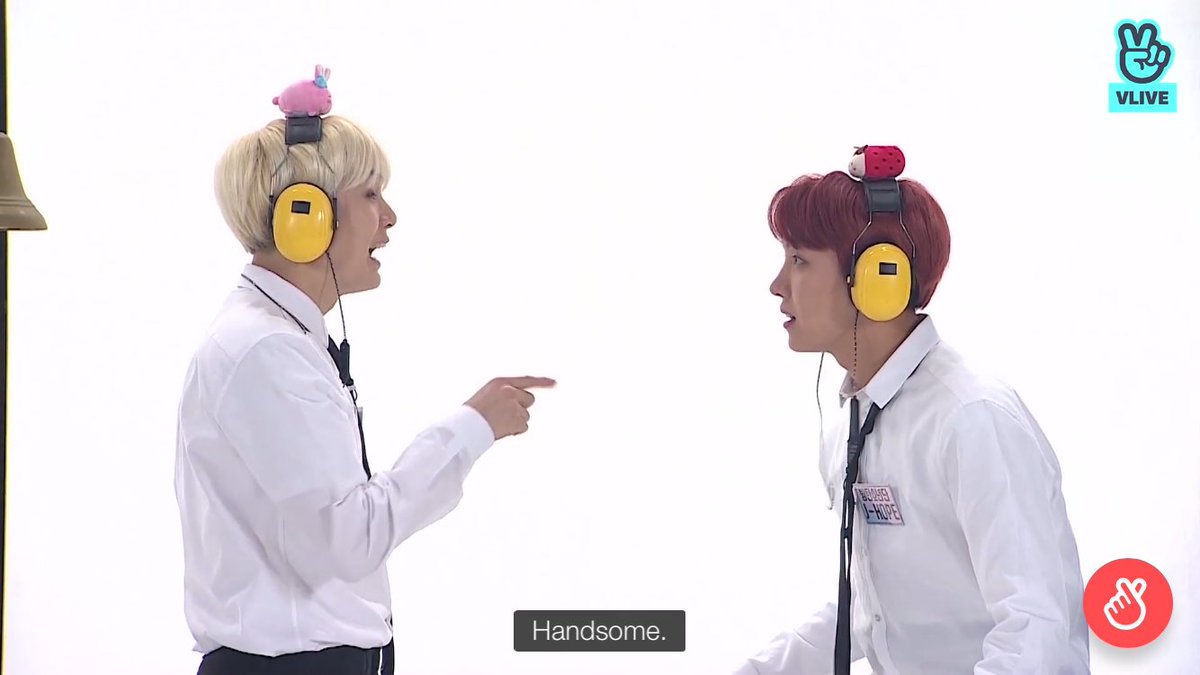 Or the famous Shouting in Silence game from the same episode, where the players needed to pass a word down the line while listening to loud music like a game of telephone. Despite being provided incorrect clues, Jin managed to correctly guess 3 different times:"Handsome"