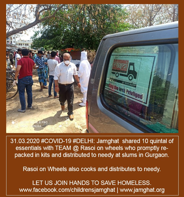jamghathomes's tweet photo. 31.03.2020 #COVID2019india #DELHI:

Jamghat shared 10 quintal of essentials with @ Rasoi on wheels who distributed to needy at slums #CoronaUpdatesInIndia #India 

https://t.co/NXSymsYMDa

Serving #homeless #DailyWagers 

https://t.co/NtwbcRpeQ7 | https://t.co/HPvDKofEa8 https://t.co/HnGNnkKXCO