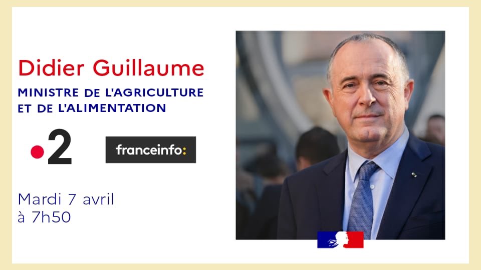 « Si vous ne pouvez plus aller à la campagne, la campagne vient à vous, achetez des produits frais, des fruits et légumes (...) si vous ne pouvez pas aller à la mer, la mer vient à vous, achetez des poissons, des coquillages! »@France2tv <a href="/franceinfo/">franceinfo</a> <a href="/Agri_Gouv/">Ministère Agriculture et Souveraineté alimentaire</a>