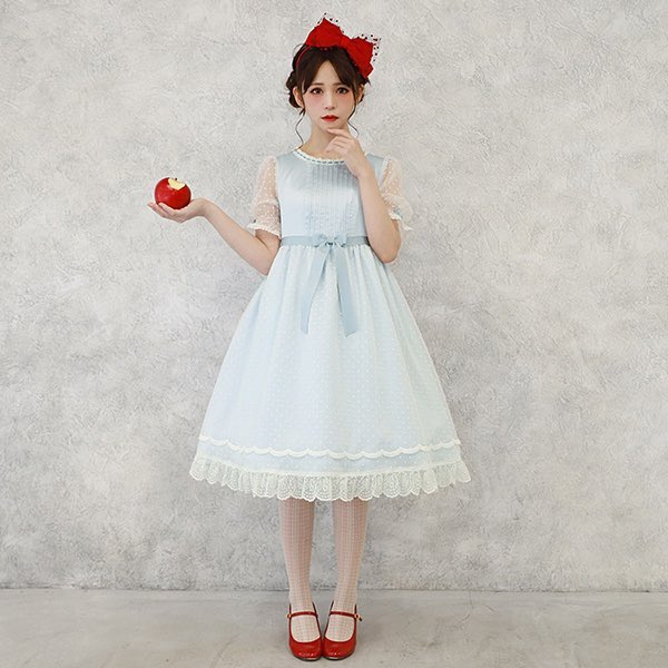 Snow whiteを落とし込んだ 深澤翠×Melody BasKet snow white style