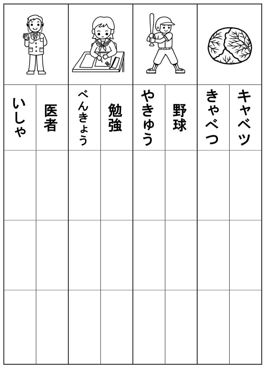 失語症リハビリ Stの教材部屋 無料プリント Twitter પર 教材紹介 写字練習 特殊音節を含む単語 絵を見ながら字を書き写す練習です 下記のリンク先から無料ダウンロードできます Https T Co 4thkupsx9t 失語症 言語障害 言語聴覚士 言語訓練 St