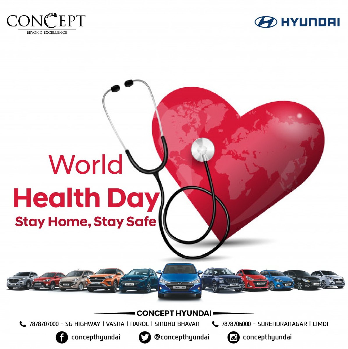 concepthyundai1's tweet photo. World Health Day. "Stay Home Stay Safe" https://t.co/xUGiwolXNN