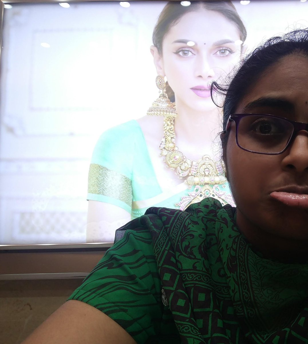 Because I'm tired of taking pictures with your banners.  @aditiraohydari, so, please meet me soon. Okay, bye. (3/3)