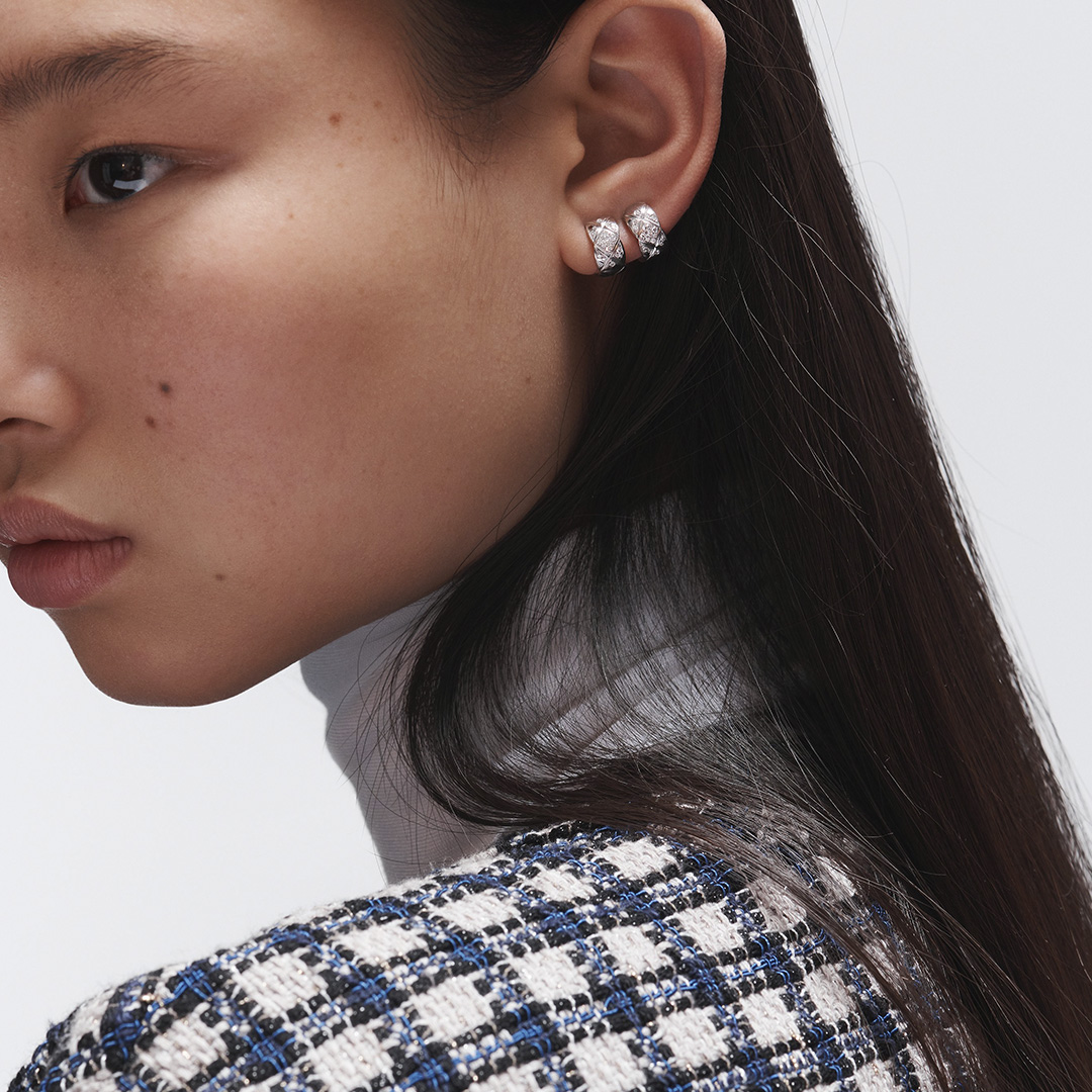 CHANEL on X: THE VOCABULARY OF STYLE. One earring on each side