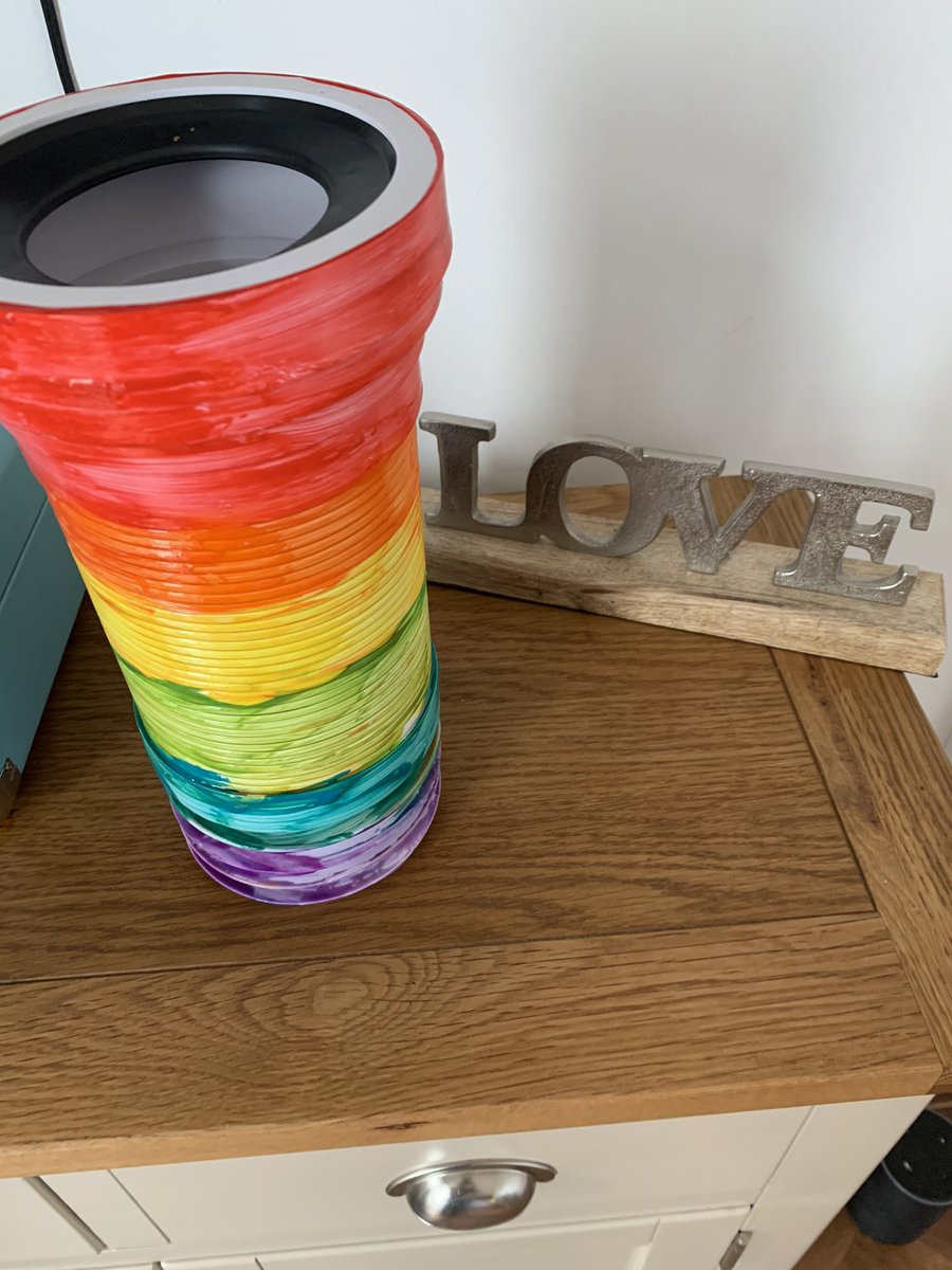 vivasanitary's tweet photo. Get yourself a Viva pan connector and paint it with some beautiful colours we went for a rainbow π #StayHome #PanConnector #rainbowsofhope https://t.co/ywJO6okWyd