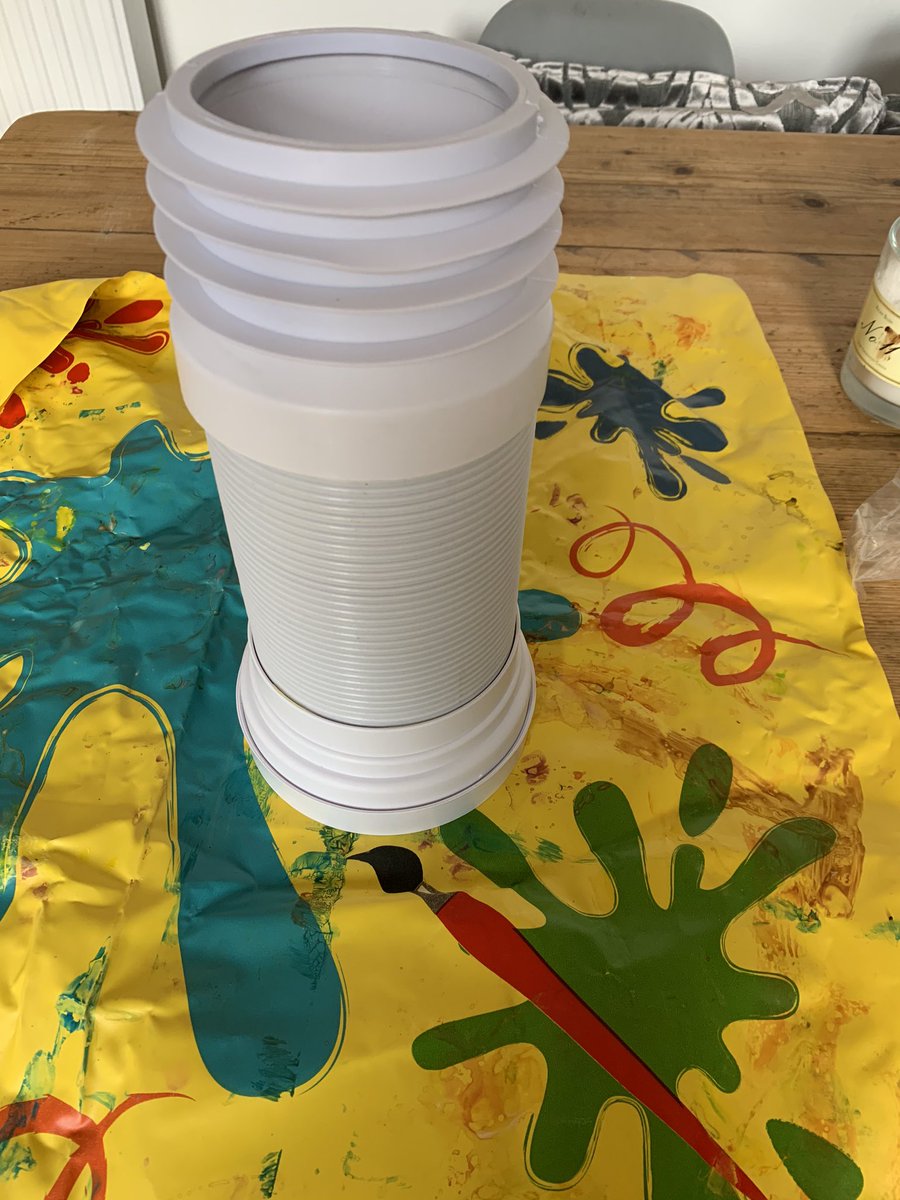 vivasanitary's tweet photo. Get yourself a Viva pan connector and paint it with some beautiful colours we went for a rainbow π #StayHome #PanConnector #rainbowsofhope https://t.co/ywJO6okWyd