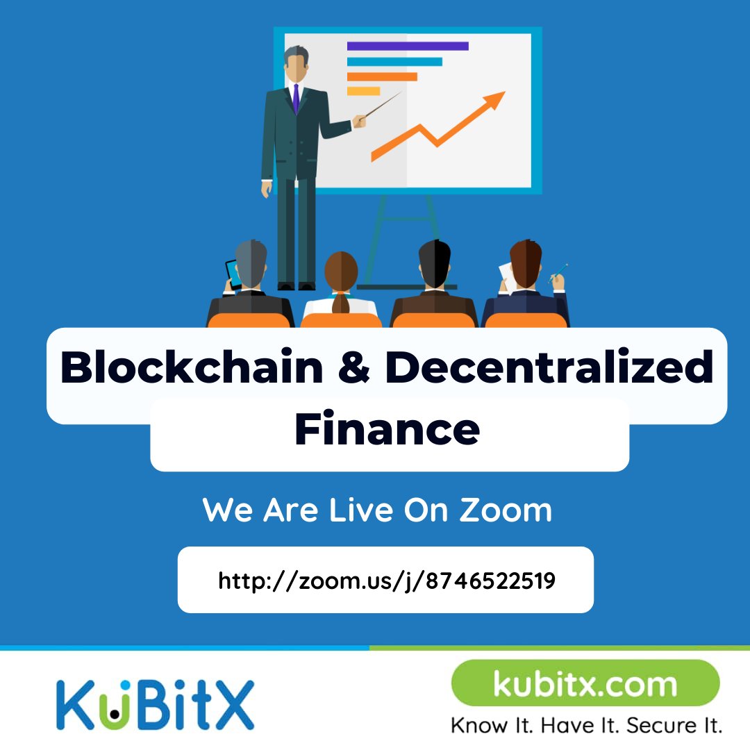 kubitx's tweet photo. We Are Live On Zoom
Join us on zoom via the link below.
http;//zoom.us/j/8746522519
#cryptocurrency #blockchain #blockchaineducation #KuBitX #DeFi #business #LearnAtHome #WorkFromHome #Covid19Out https://t.co/CUSiL4pSkj