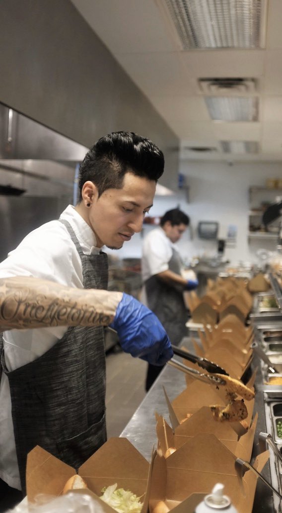 KimJohnsonCFT's tweet image. Love how Chef Angel at @6smithwayzata and Baldamar is providing free meals to families of his furloughed employees. See all the good things happening in our community on @WCCO This Morning. ❤️
