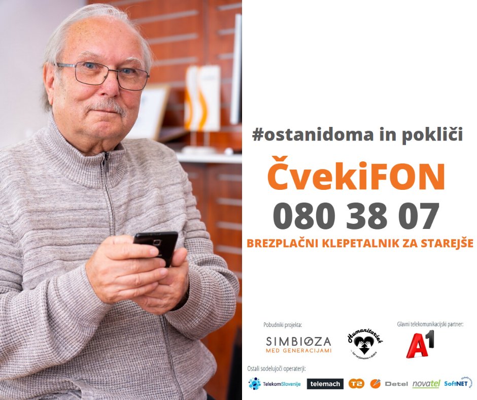 TO-DO za danes: prosim povejte za ČvekiFON vsaj 3 starejšim 🙂🙏🙌