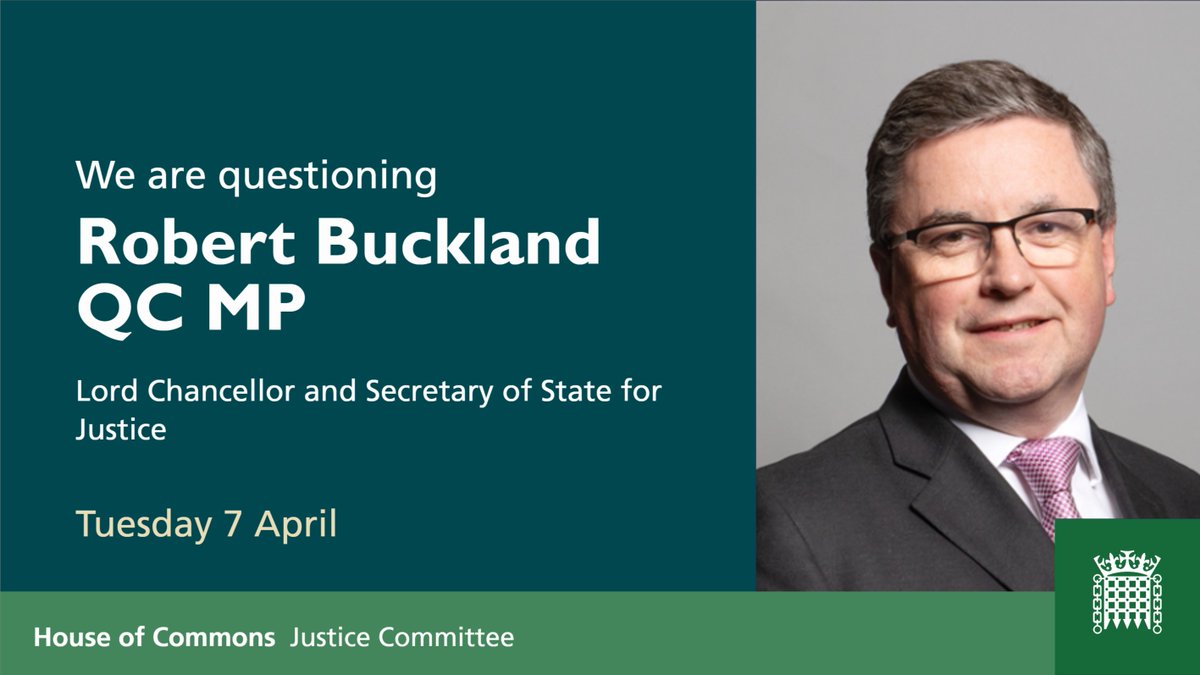 We will be questioning  @RobertBuckland from 2.30pm today.We will be tweeting during the session and a comprehensive summary of the discussion will be published shortly after.