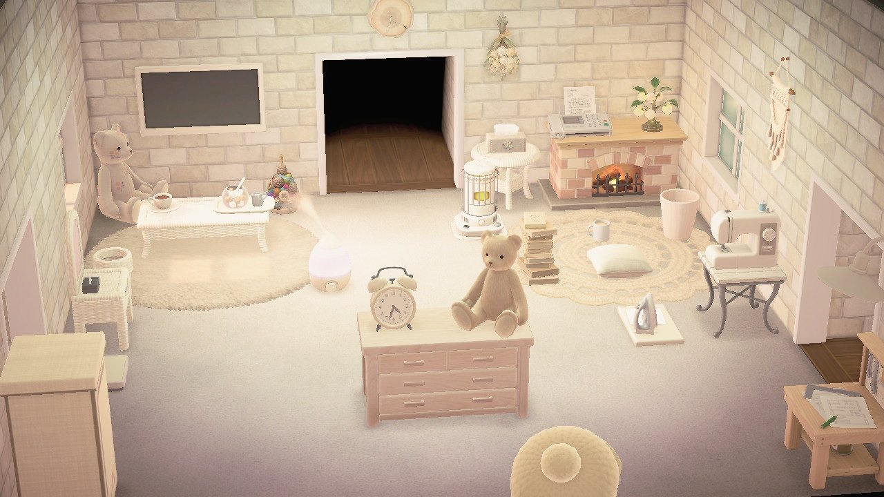 画像 家具が増えすぎたので 白いお部屋を２つにわけました もう一部屋はキッチンヽ W ヽ あつまれどうぶつの森 あつ森 Animalclossing H Matomehub まとめハブ