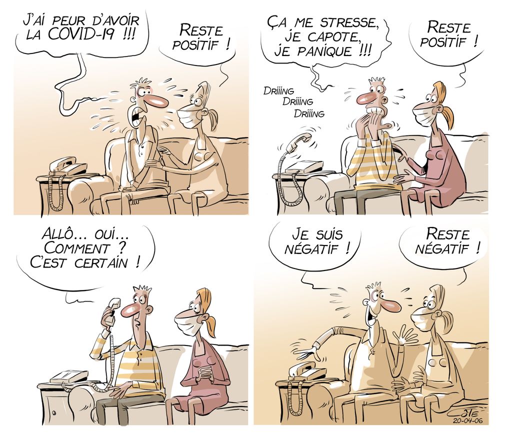 mariegendron's tweet photo. Caricature #covid19 6 avril 2020 #20200406 (https://t.co/dIgLmKpwsp) caricaturiste québécois André-Philippe Côté #andrephilippecote @cyblesoleil @LT_LaTribune Quebec Canada @courrierinter https://t.co/d9JusaOUcd