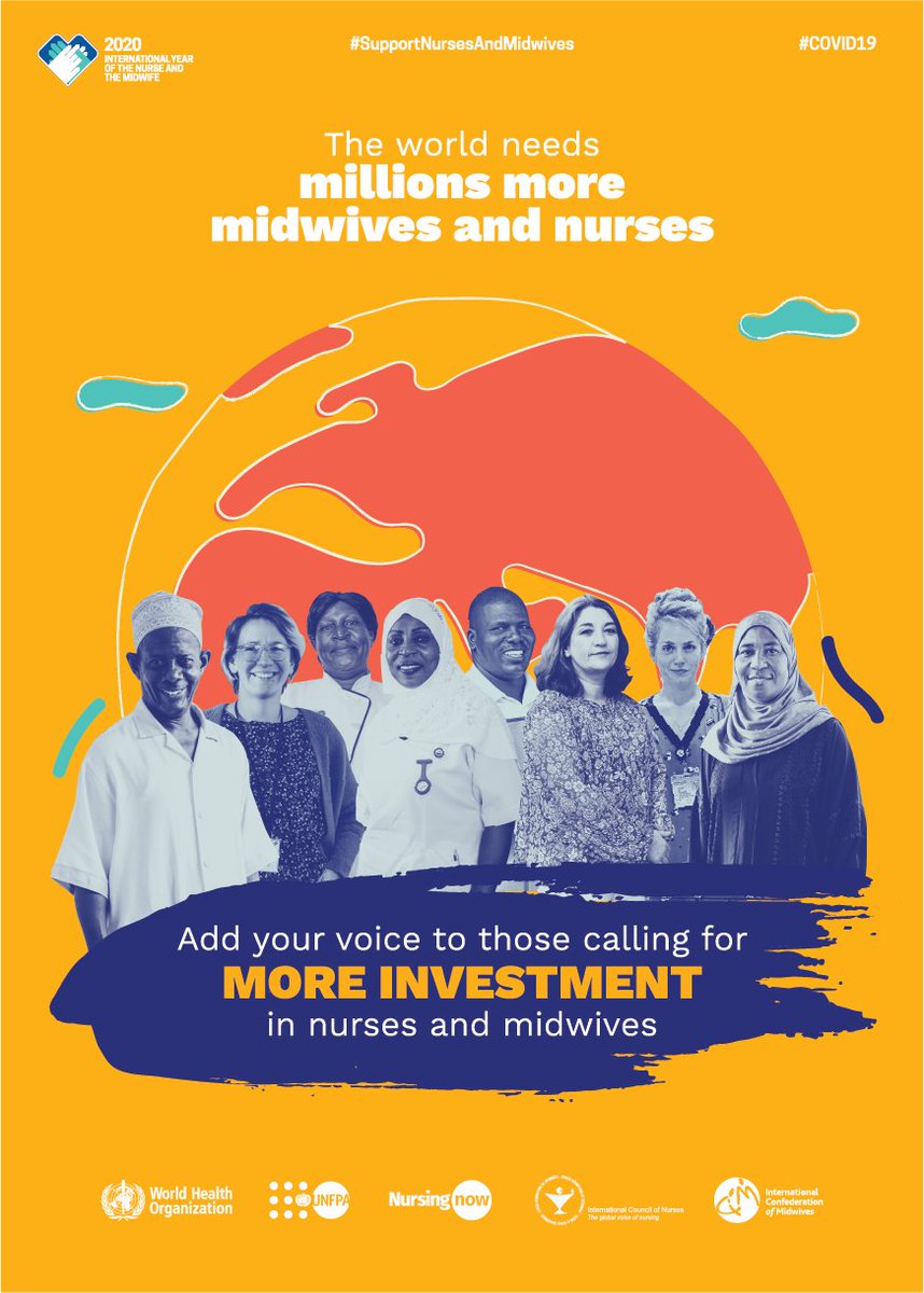 worldheartfed's tweet photo. On #WorldHealthDay, WHF wants to underscore the role that nurses play in the global fight against #NCDs. 

Today and every day, we must protect and support their individual and collective actions to prevent, control and treat #CVD around the world. 

#SupportNursesandMidwives https://t.co/Gb12MPQjK2
