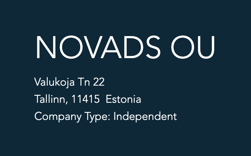 According to the company registry, Novads OU is located in Tallinn, Estonia and they have only 2 employees  https://www.dnb.com/business-directory/company-profiles.novads_ou.e5aa25350b371d42b71b6dcb627aa5f4.html#contact-anchor