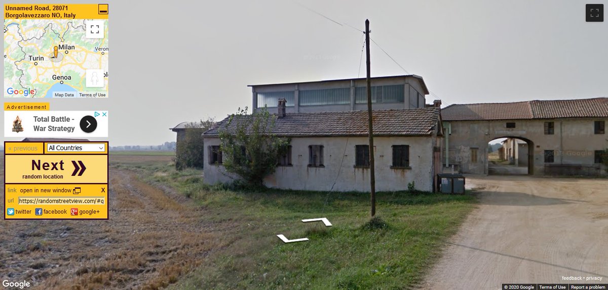 RicharddeNooy's tweet image. The wheat has been harvested at this gloriously decrepit homestead near the border between Piedmont and Lombardy. But notice how that wonderful archway, like an elderly, bow-legged Italian gentleman, still manages to exude a certain style. #RandomStreet