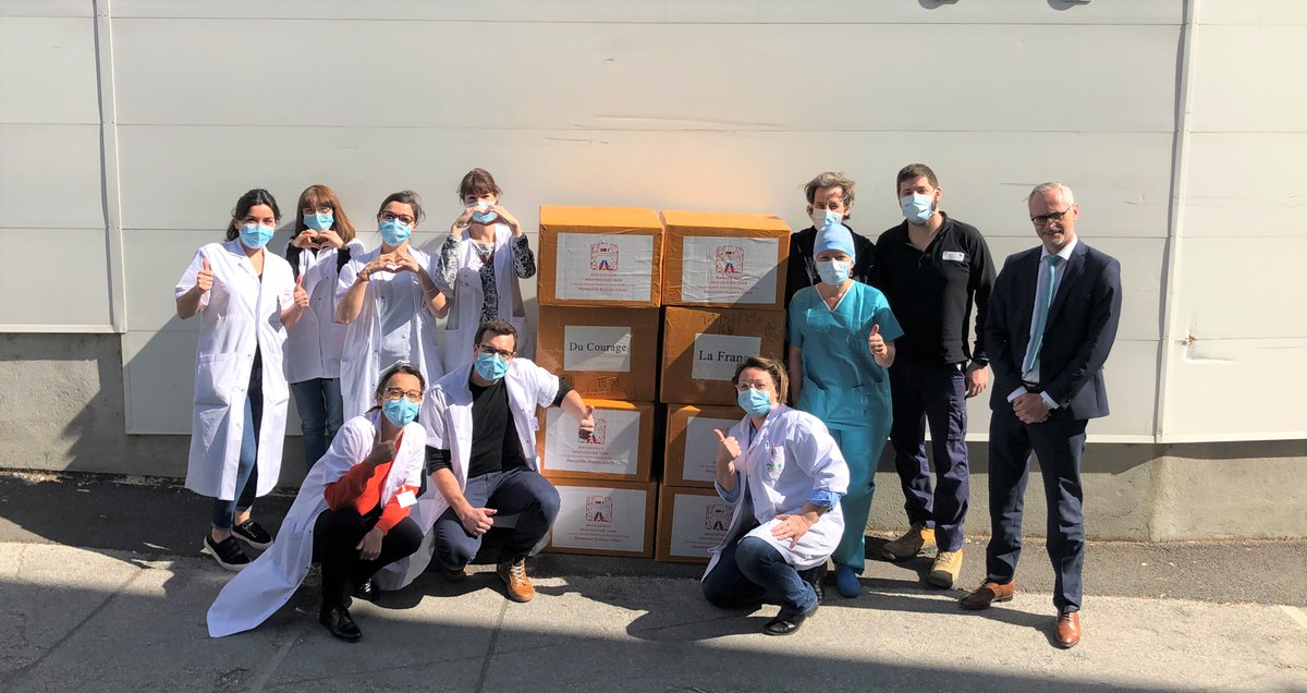 La Clinique du Parc tient à remercier @Montpellier_BS et son partenaire chinois de la Shenzhen Zijing Education &amp; Technology Co., pour leur généreuse donation de 24 000 masques 🙏👏 bit.ly/3e4jgHN
#Coronavirus #SolidariteCOVID19