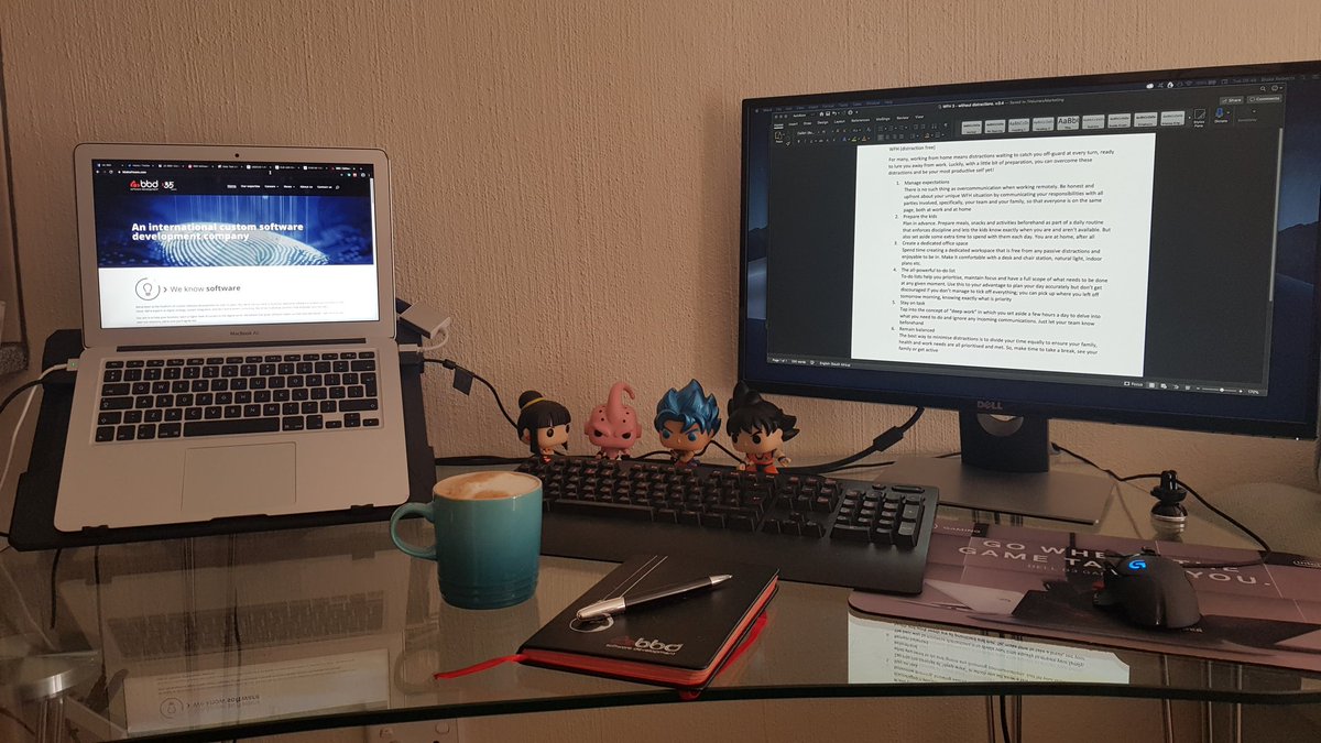 blake190795's tweet photo. Slick, clean and have my @OriginalFunko DBZ homies to keep me companyπ what's your #WFHlife and #WFHsetup like @NLucky_Nkosi @guymccully1 ? #JustBBDThings https://t.co/hfAb8SSDiu