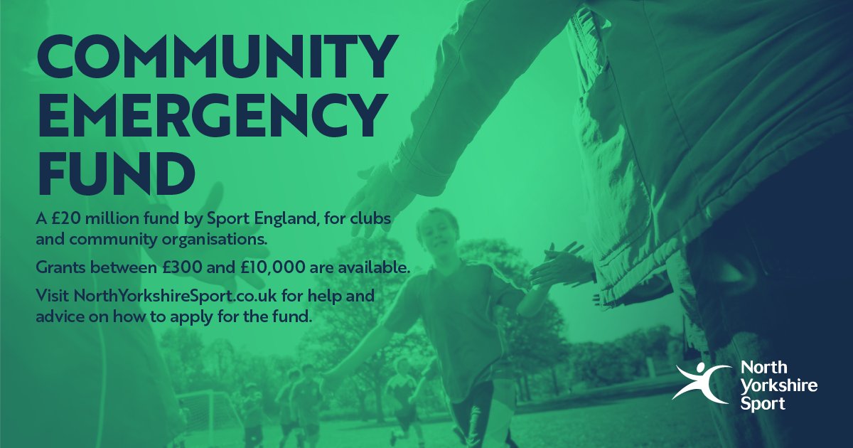NorthYorksSport's tweet photo. Sport England has set out their Covid-19 financial support. If you work in the community sport &amp; physical activity sector this fund could help you. Visit our website to read more 👉 https://t.co/Nw2eJk6c3E @ActivePartners_ @Sport_England @northyorkscc  @CityofYork @RichardWebbNY https://t.co/nkaYddohav