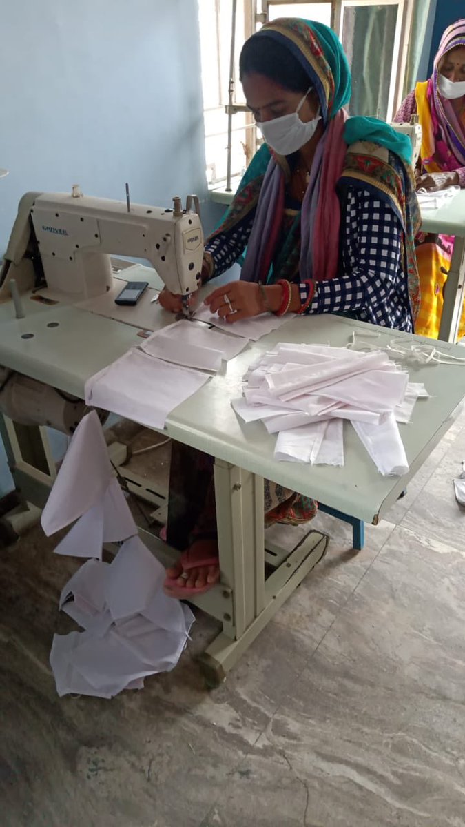 iindiango's tweet photo. @vineetjaintimes @timesofindia @iindiango a grassroot NGO, making cotton masks through local women group and distributing it for free to marginalised rural people. #MaskIndia https://t.co/3X4fyySmd6