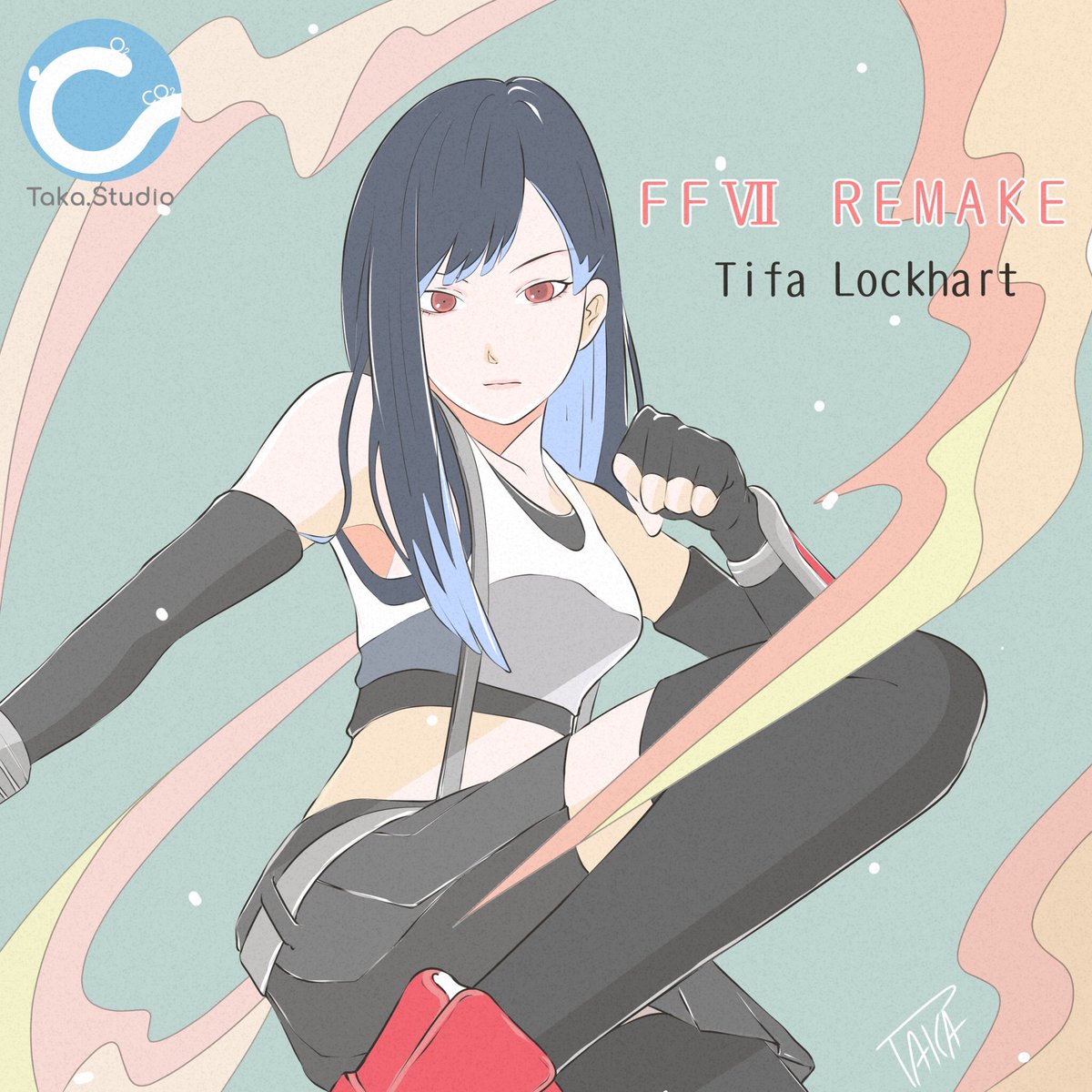 Taka 名古屋のイラストレーター Ff Remake Tifa ファイナルファンタジー Remake 発売まで3日 もうストーリーの記憶が曖昧なので 遊ぶのが楽しみ Ff7 Ff7remake 創作クラスタさんと繋がりたい 春の創作クラスタフォロー祭り 絵描き