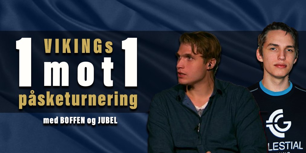 Vi arrangerer en League of Legends '1 mot 1-påsketurnering' fredag 10. April kl. 17:00!

Vi har fått med oss <a href="/BoffenLoL/">Sebastian BOFFEN Gsell</a> og <a href="/Jubelbussen/">Jubel</a> for å gjøre det hele til en minneverdig kveld.
 
PÅMELDING: gamer.no/turneringer/vi…
 
Turneringen vil bli strømmet her: twitch.tv/VIKesports.