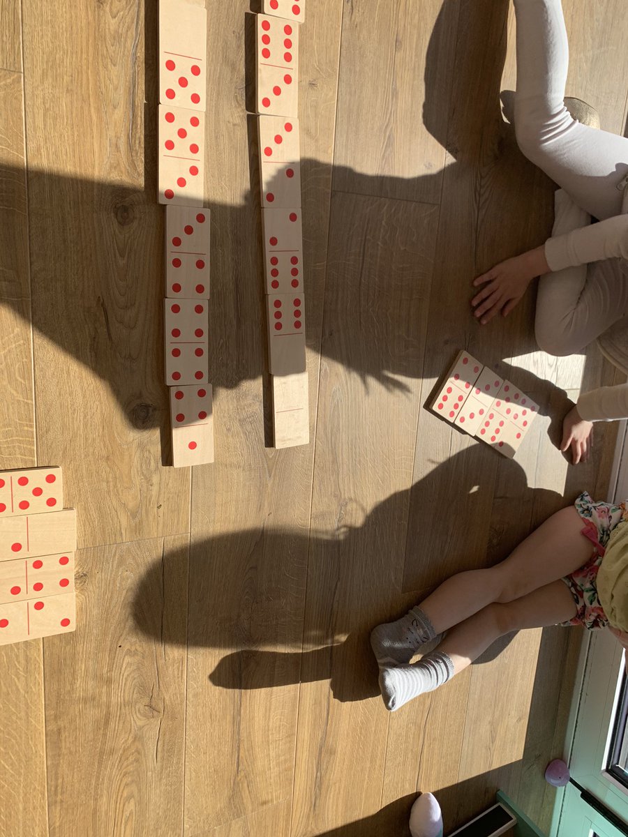sezdenn's tweet photo. Might be half term but we’re enjoying a little game of dominoes as suggested in the activity pack @pikemereschool https://t.co/P0gNmp7T6r