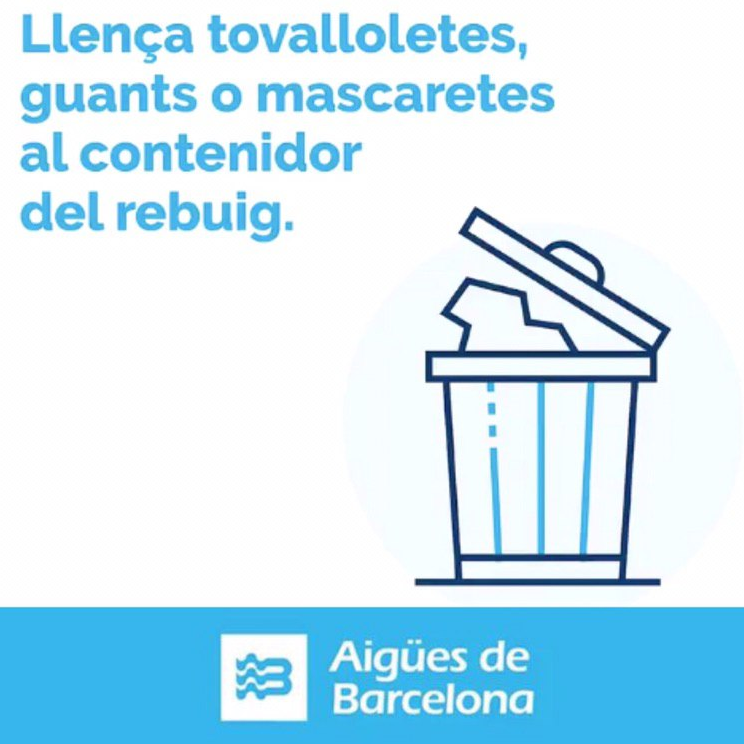 No oblidis que el vàter no és una paperera! 🚽

🤲No hi llencis tovalloletes, així contribuiràs a protegir el nostre medi ambient i evitarem incidències 💙
