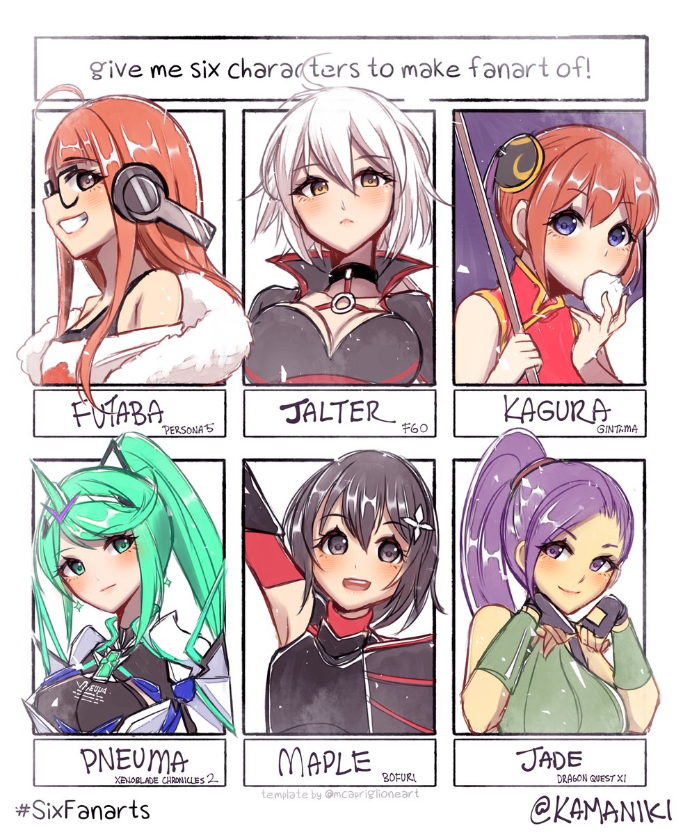 Thank you for the requests~ this was really fun!! ?
#sixfanarts 