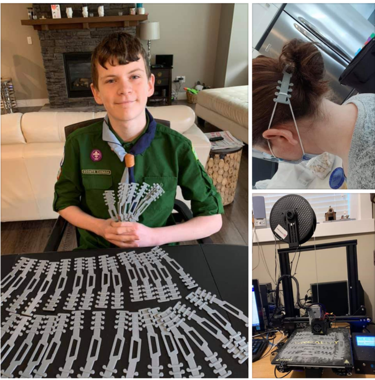 💡 #Innovation is one of our core elements at <a href="/DesignRuleLtd/">Design Rule</a> 

Canadian boy scout, Quinn Roney, answered a request from local hospitals to create "ear guards", to help take the pressure off healthcare workers ears from wearing masks all day.

#BetterTogether #WorldHealthDay  🌍