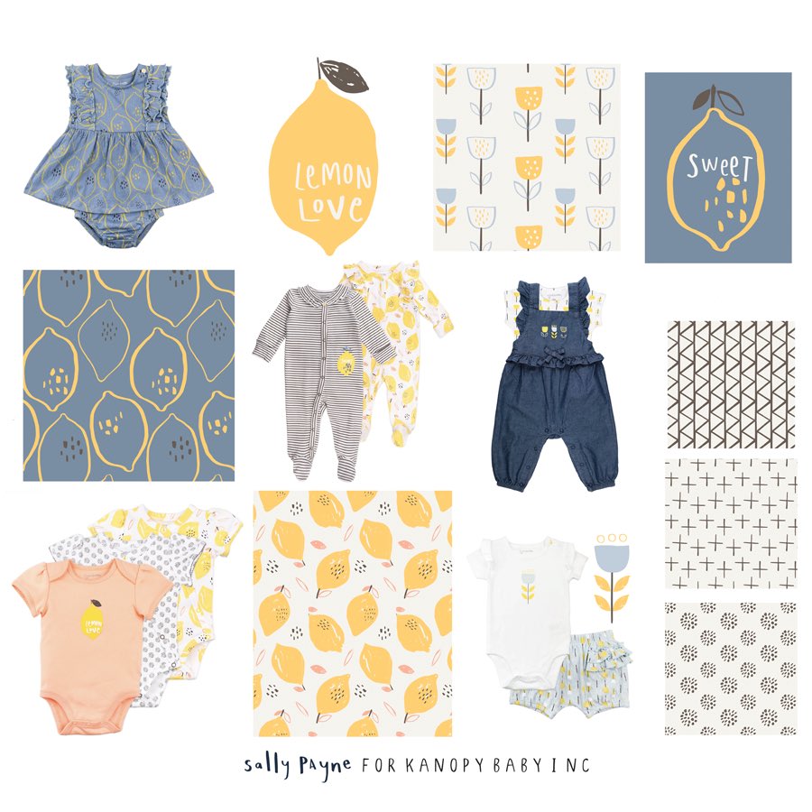salpdesign's tweet photo. My happy lemon print collection for Mac and moon baby 🍋 https://t.co/Gssnr1KnQa