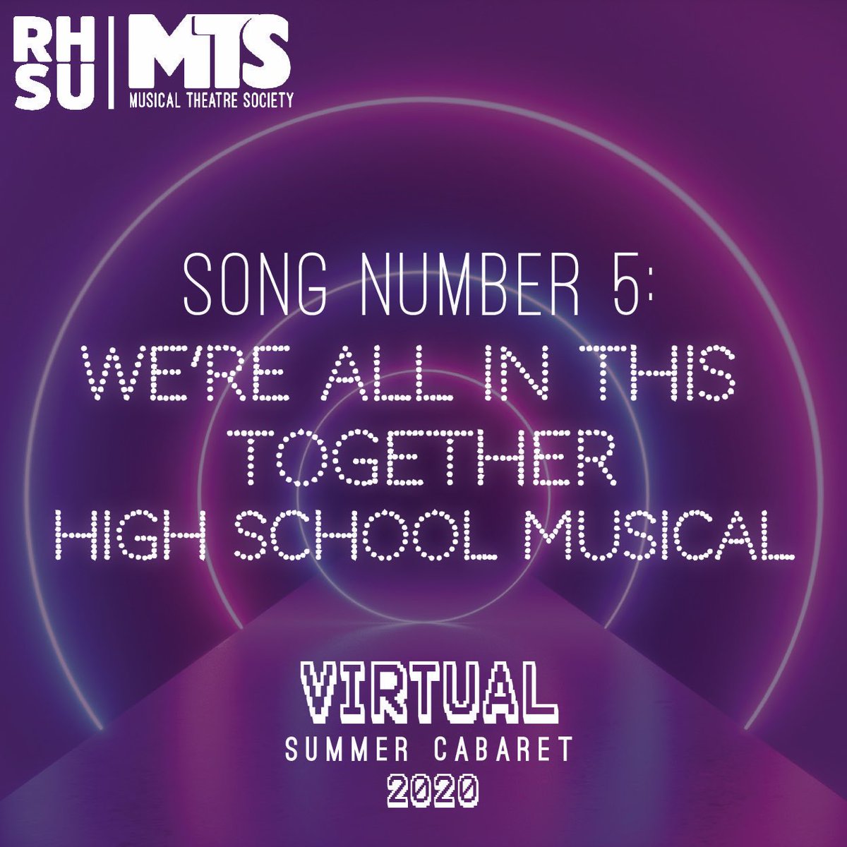 Although we’re all apart and quarantining, it’s always important to remember that We’re All In This Together 🙌🏼🎉 that also happens to be the name of the fifth song we will be doing for our VSC! 🎶
