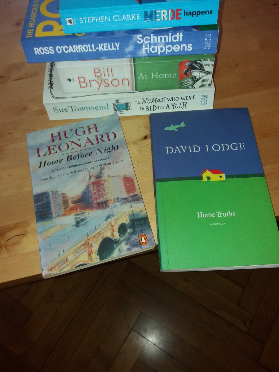 A few suitably titled reading suggestions for these abnormal times. Sad to be reminded that Schmidt happens had been sort of used before😁<a href="/RossOCK/">Ross O'Carroll-Kelly</a> <a href="/AkaPaulHoward/">Paul Howard</a>