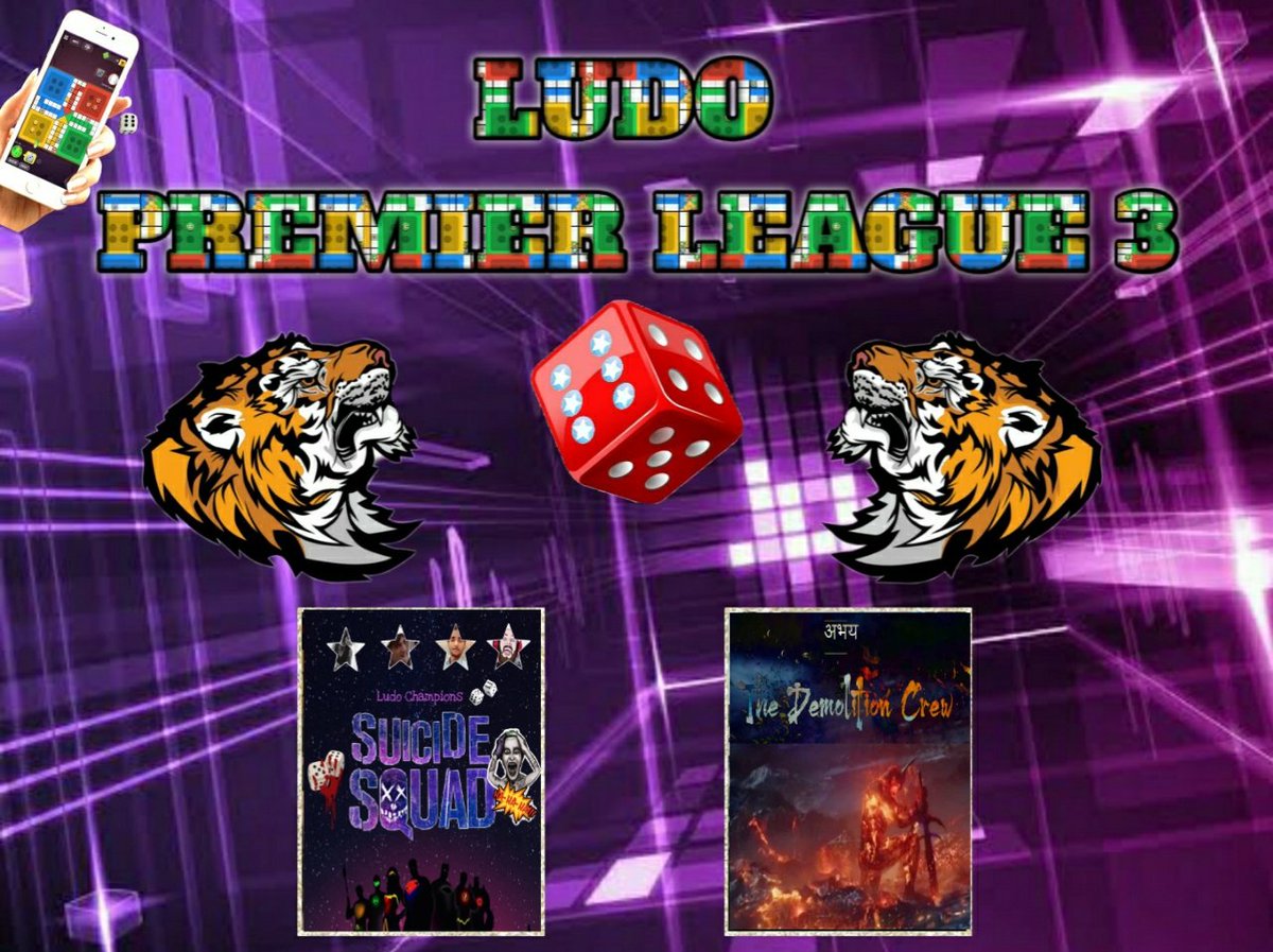 LazyySaket's tweet photo. Stage 02
Match 02
#SuicideSquad Vs #DemolitionCrew

Today at 4:30pm

#LudoPremierLeague
#LPL3 https://t.co/wr9L4tKXVs