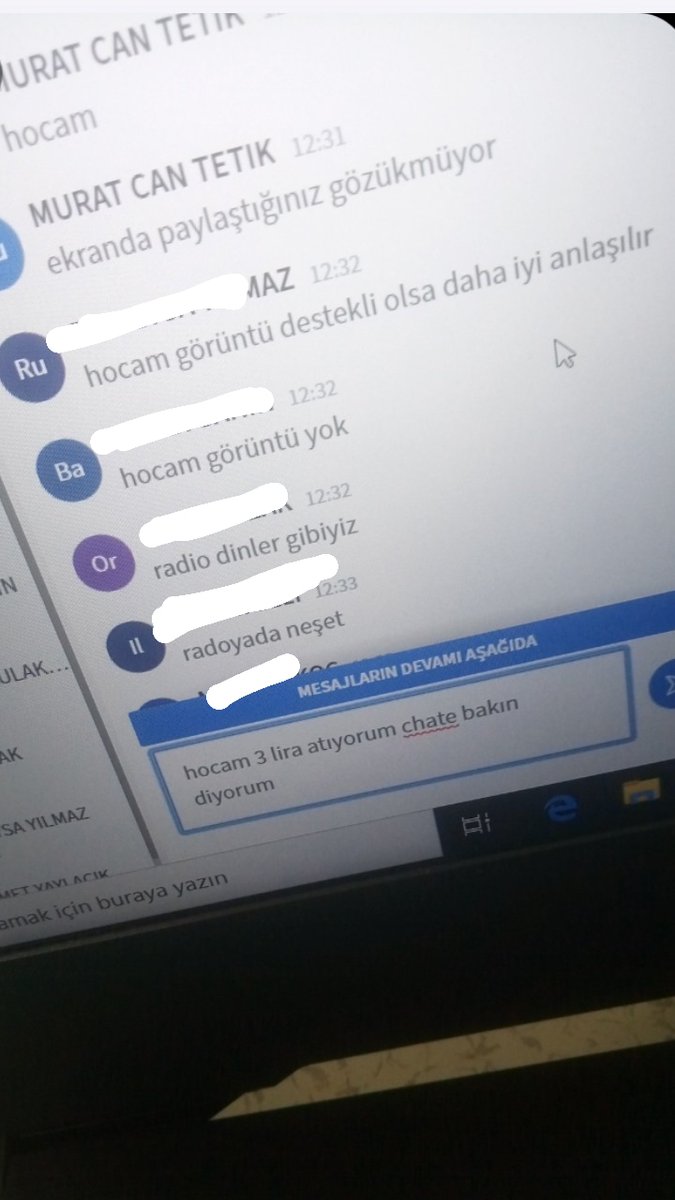 Çoook uzaktan eğitim :(